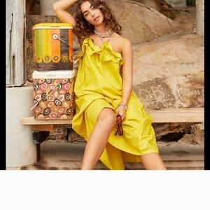 H&M Yellow Ruffled Sundress
